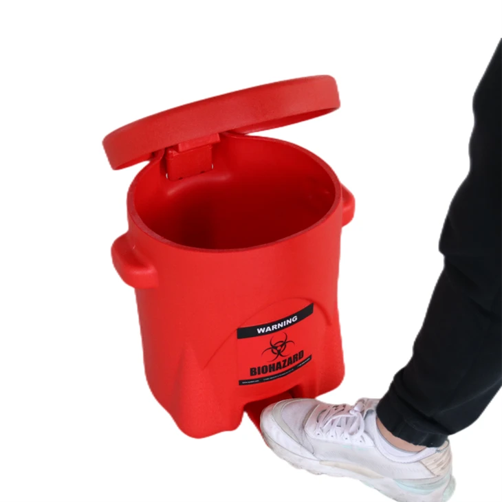 Biohazard Step-On Waste Cans
