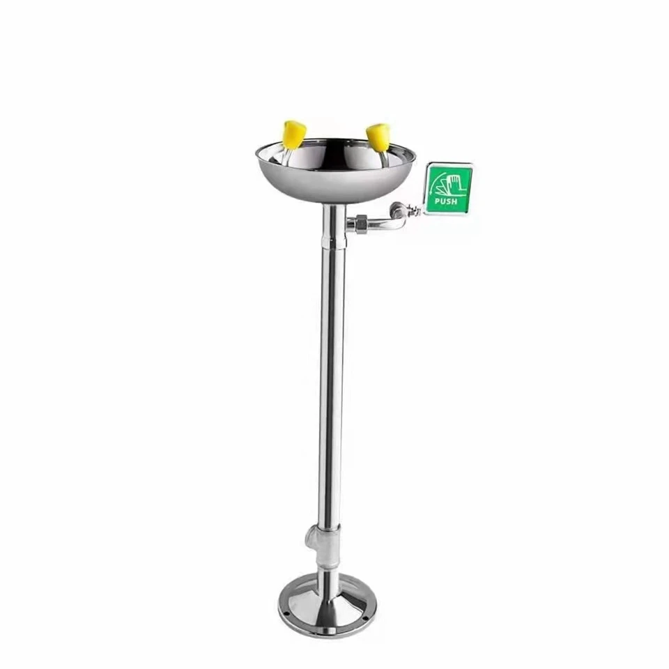Stasiun Pencuci Mata Vertikal Stainless Steel 304