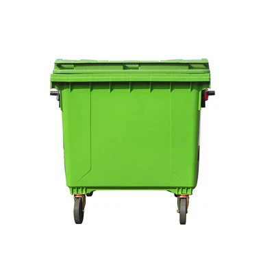 HDPE Green Four Wheel Waste Bins
